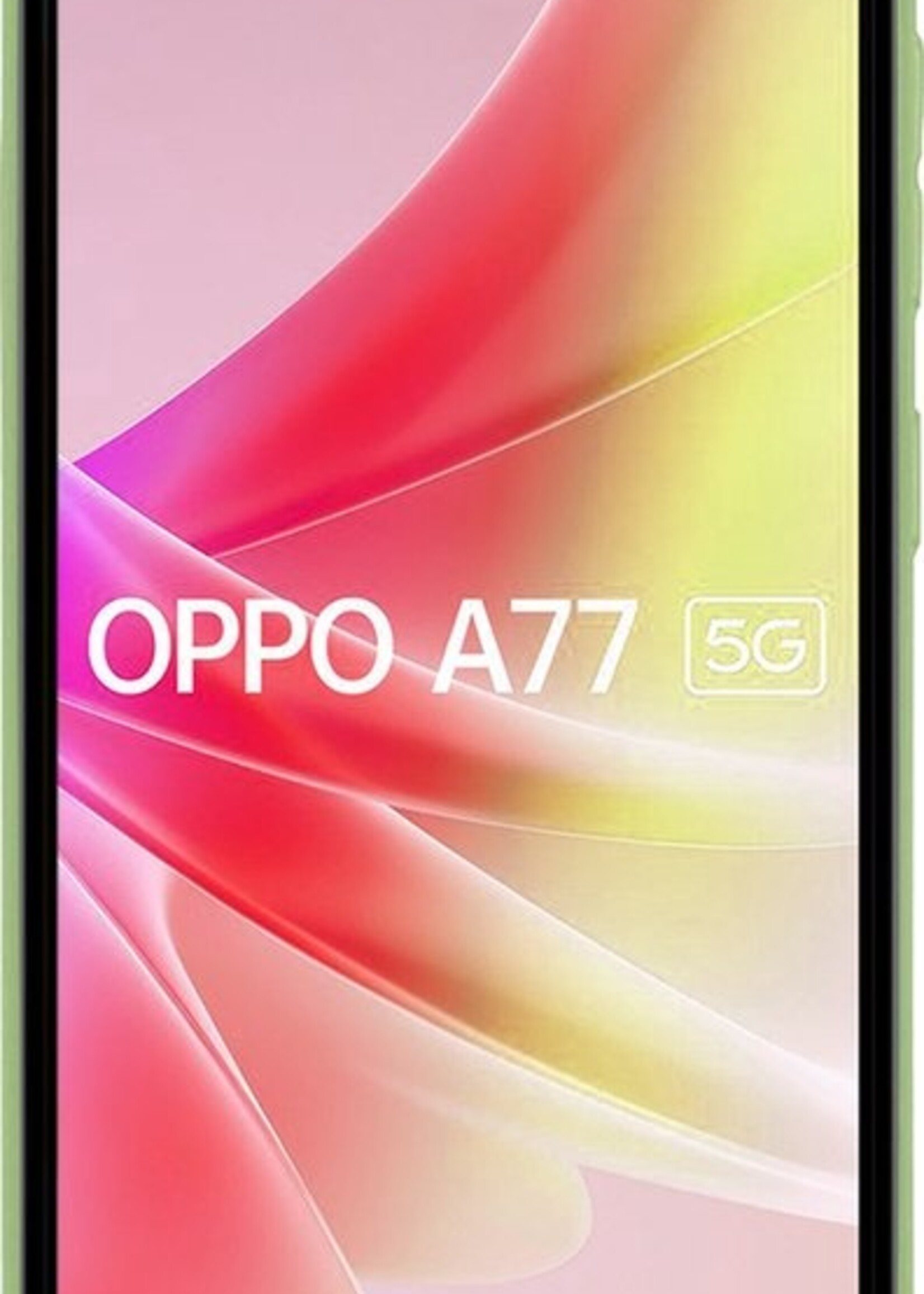 LUQ Hoesje Geschikt voor OPPO A77 Hoesje Siliconen Case - Hoes Geschikt voor OPPO A77 Hoes Siliconen - Groen - 2 Stuks