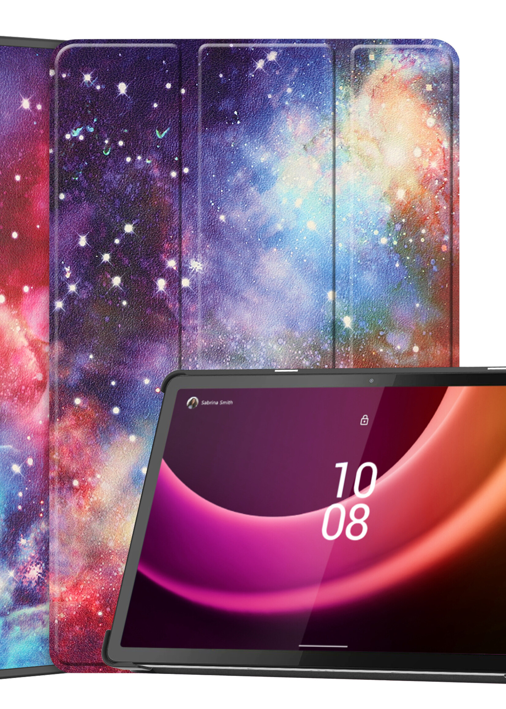 LUQ Hoes Geschikt voor Lenovo Tab P11 (2e Gen) Hoes Luxe Hoesje Book Case - Hoesje Geschikt voor Lenovo Tab P11 (2nd Gen) Hoes Cover - Galaxy