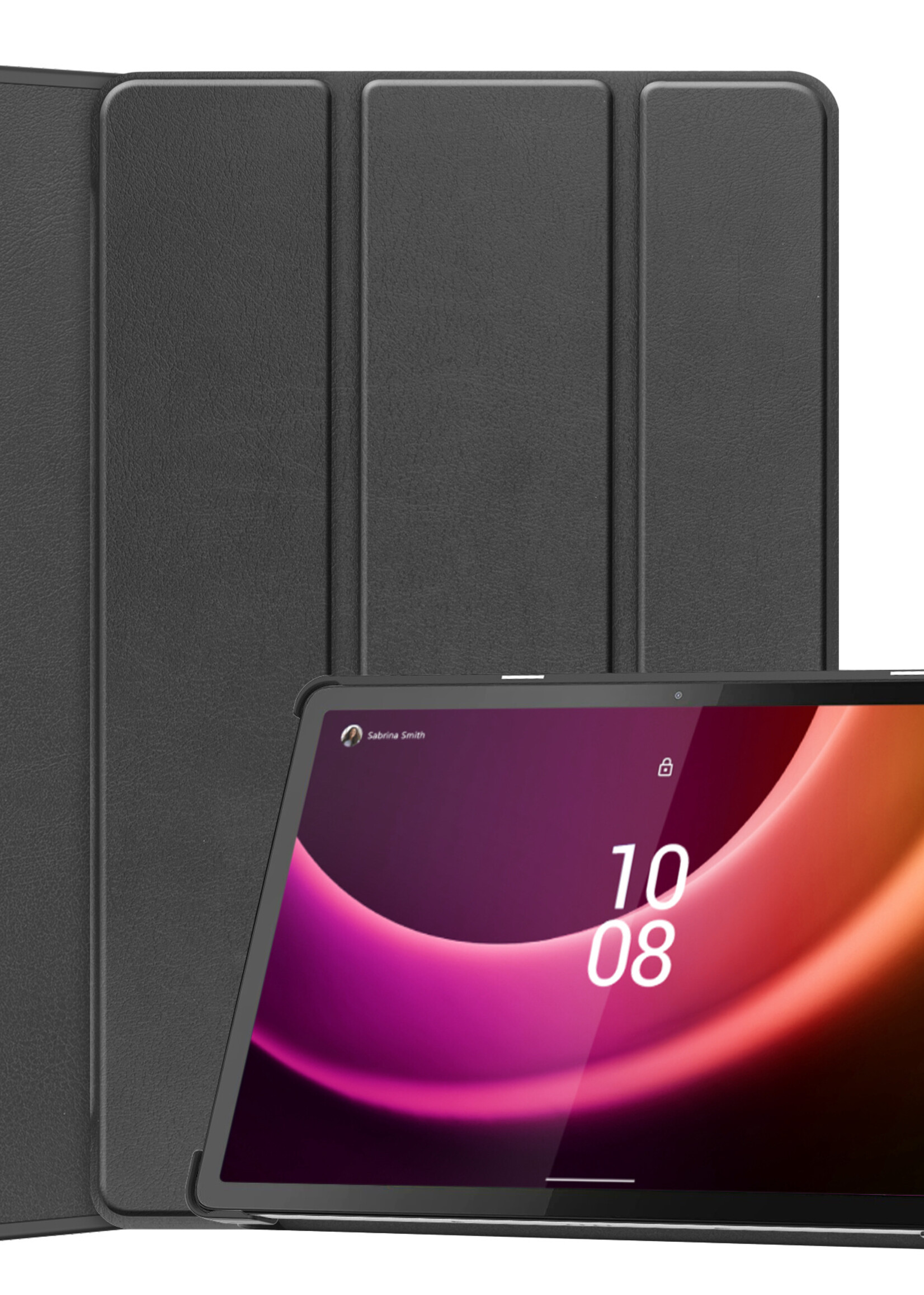 LUQ Hoes Geschikt voor Lenovo Tab P11 (2e Gen) Hoes Luxe Hoesje Book Case - Hoesje Geschikt voor Lenovo Tab P11 (2nd Gen) Hoes Cover - Zwart