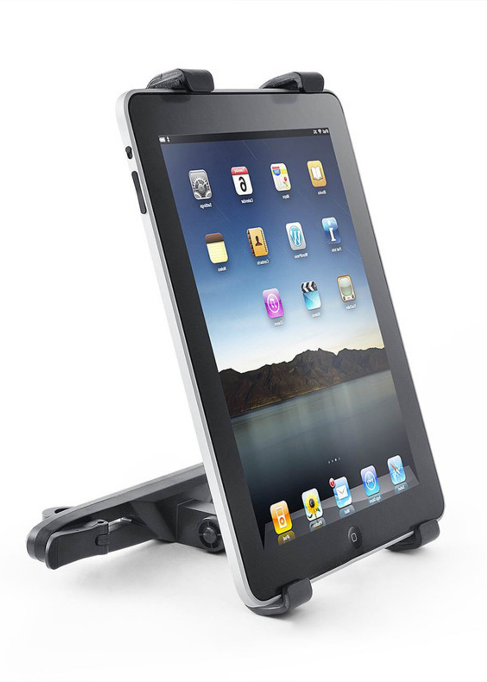 LUQ Tablet Houder Auto Hoofdsteun - Stevige Tablethouder 360 Graden Roteren - Zwart