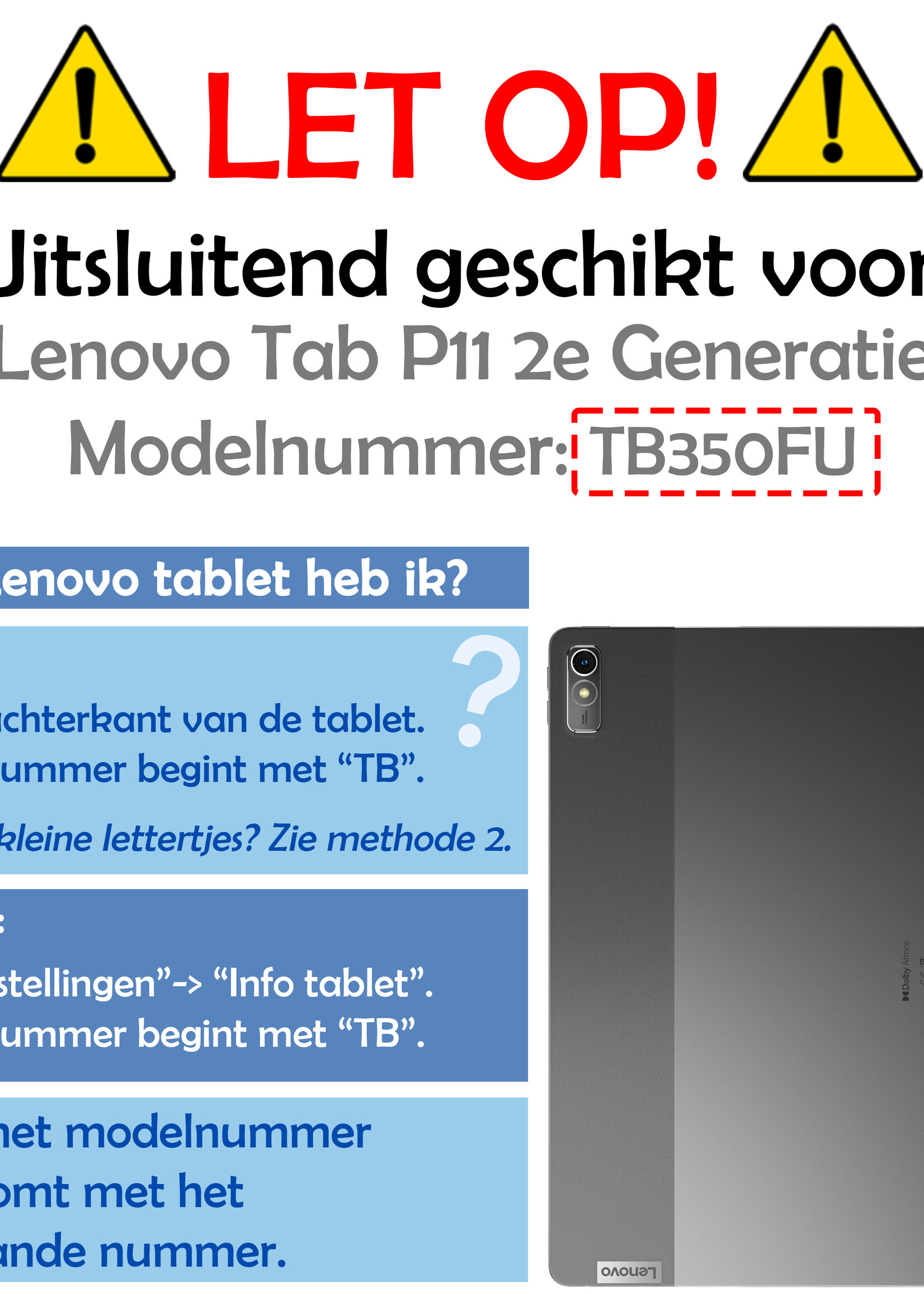 LUQ Screenprotector Geschikt voor Lenovo Tab P11 (2e Gen) Screenprotector Bescherm Glas Tempered Glass Screen Protector - Screen Protector Geschikt voor Lenovo Tab P11 (2e Gen) Screenprotector - 2 Stuks