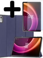 LUQ LUQ Lenovo Tab P11 (2e Gen) Hoes Met Screenprotector - Donkerblauw