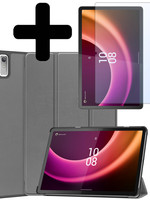 LUQ LUQ Lenovo Tab P11 (2e Gen) Hoes Met Screenprotector - Grijs