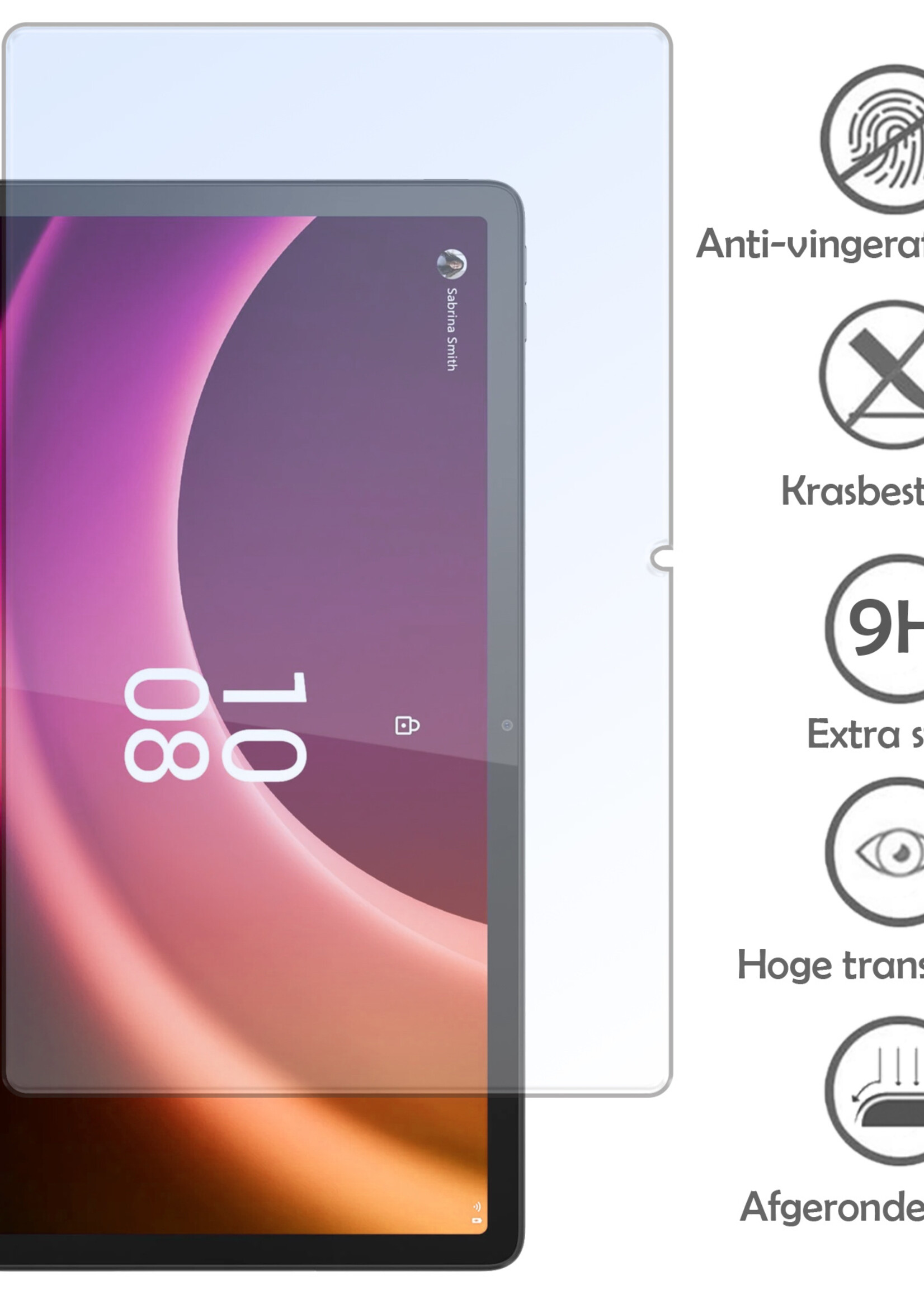 LUQ Hoes Geschikt voor Lenovo Tab P11 (2e Gen) Hoes Luxe Hoesje Book Case Met Screenprotector - Hoesje Geschikt voor Lenovo Tab P11 (2nd Gen) Hoes Cover - Rosé goud