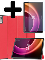 LUQ LUQ Lenovo Tab P11 (2e Gen) Hoes Met Screenprotector - Rood