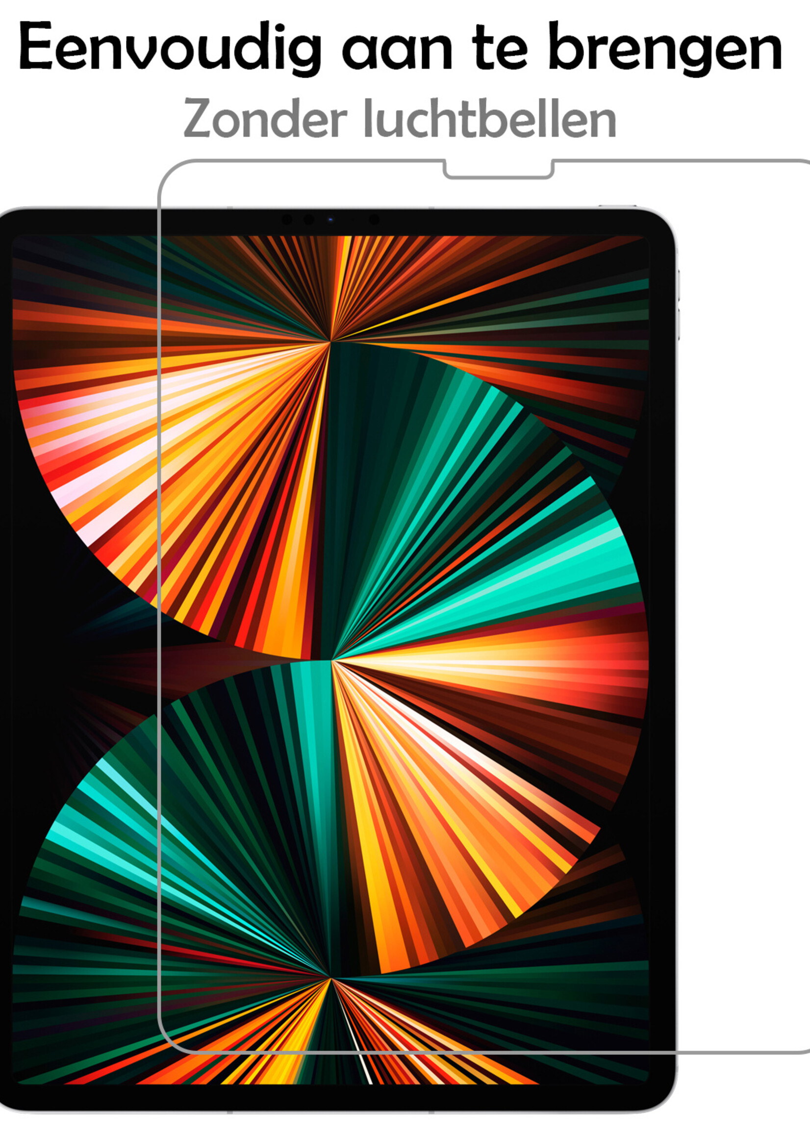 LUQ LUQ iPad Pro 11 inch (2022) Toetsenbordhoes Met Screenprotector - Zwart