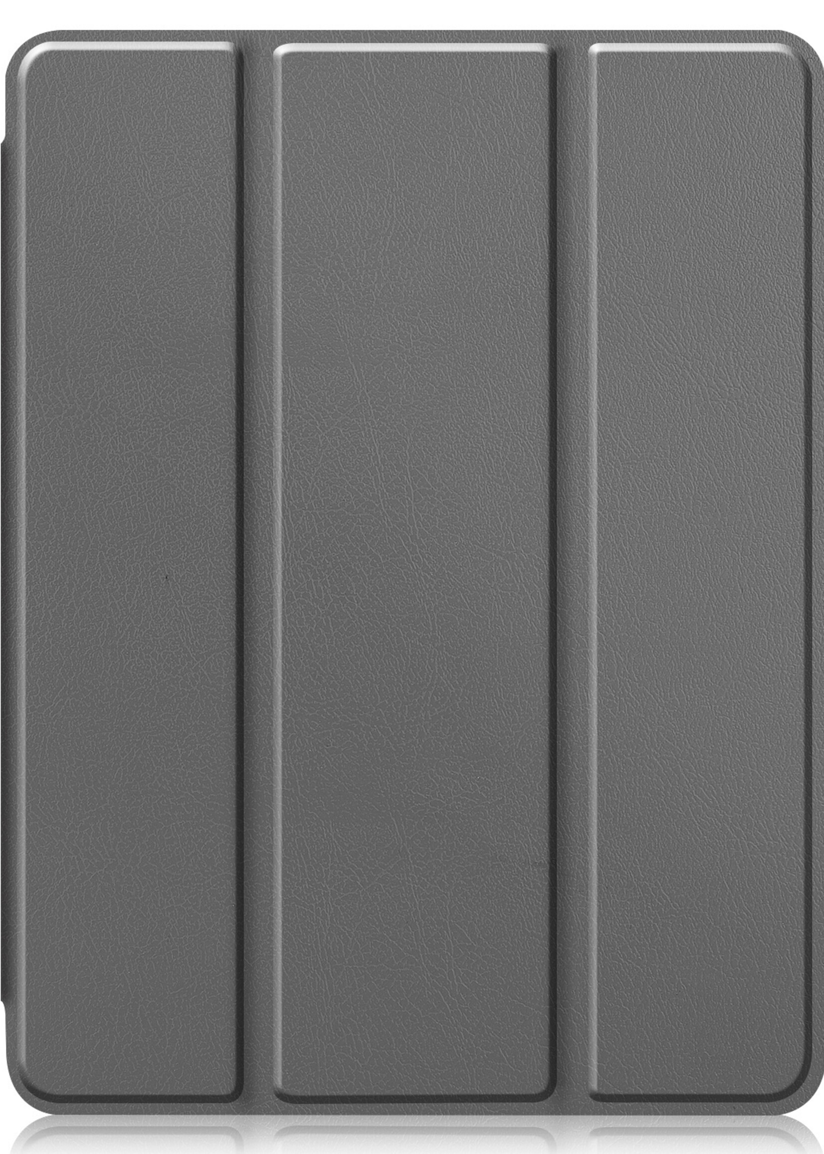 LUQ LUQ iPad Pro 12.9 inch (2022) Hoesje Met Screenprotector - Grijs