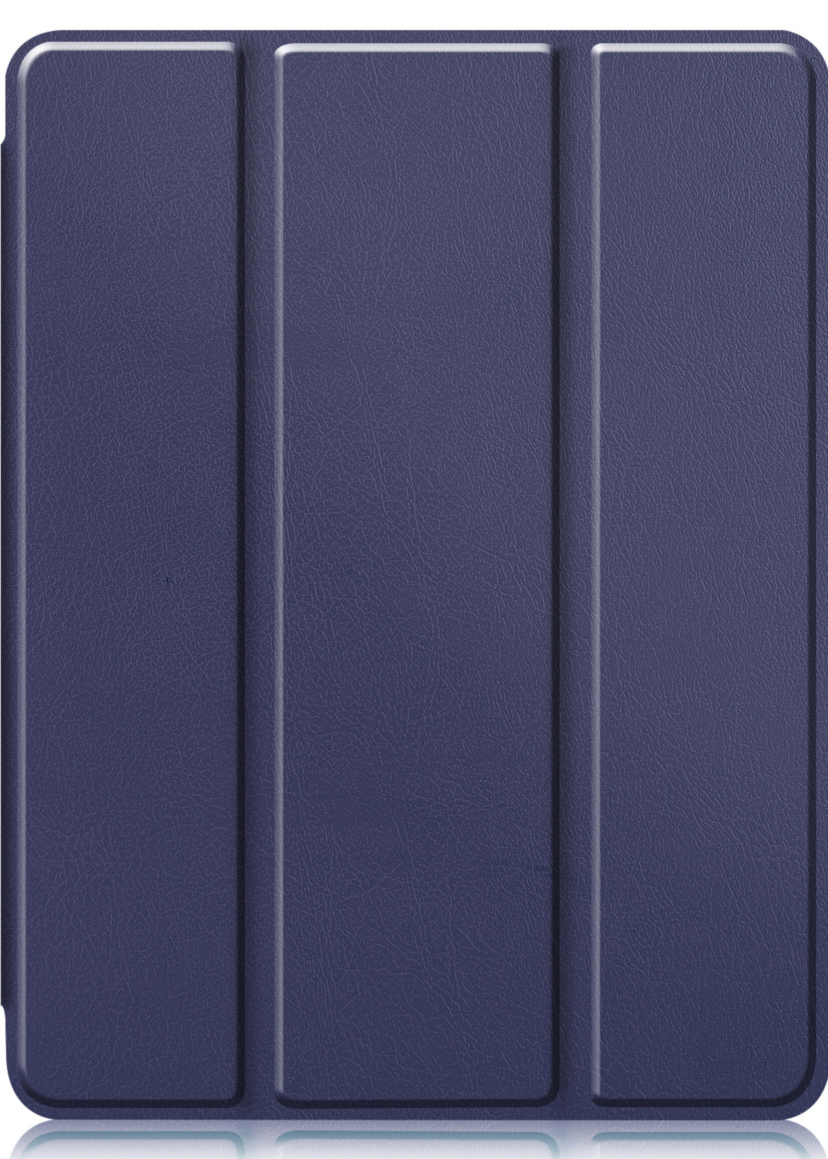 LUQ LUQ iPad Pro 12.9 inch (2022) Hoesje Met Apple Pencilhouder Met Screenprotector - Donkerblauw