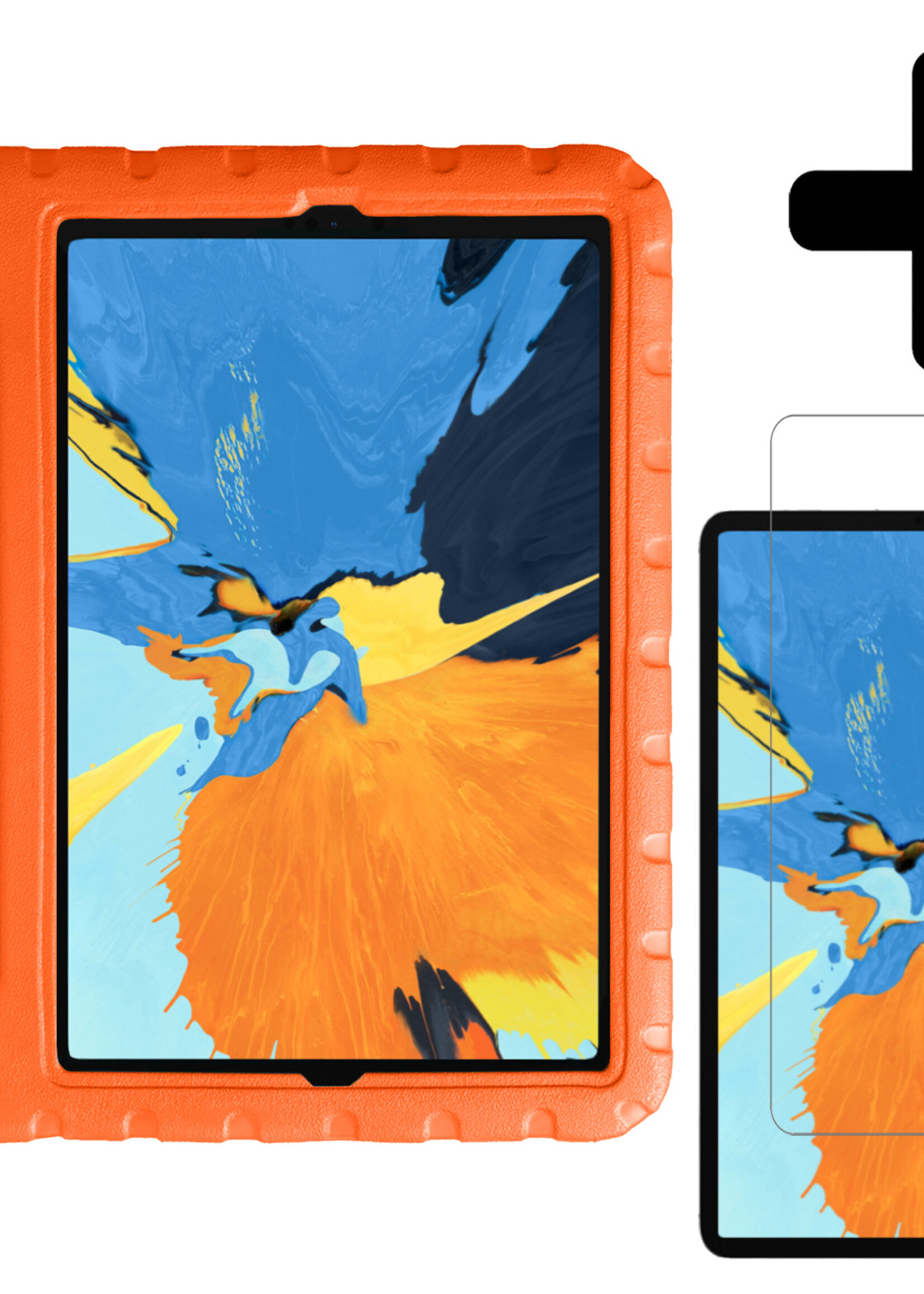 LUQ LUQ iPad Pro 11 inch (2022) Kinderhoes Met Screenprotector - Oranje