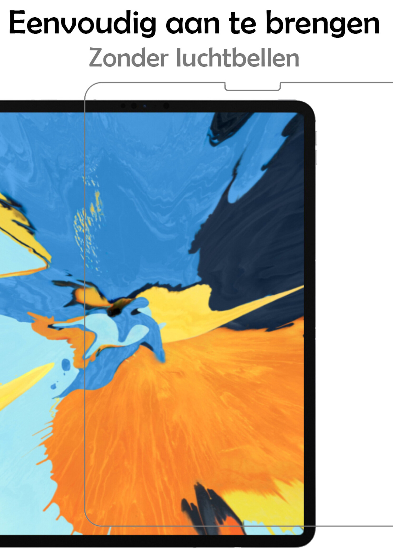 LUQ LUQ iPad Pro 11 inch (2022) Kinderhoes Met Screenprotector - Zwart