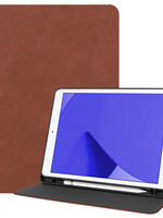 LUQ LUQ Luxe Lederen iPad 10.2 2021 Hoes - Bruin