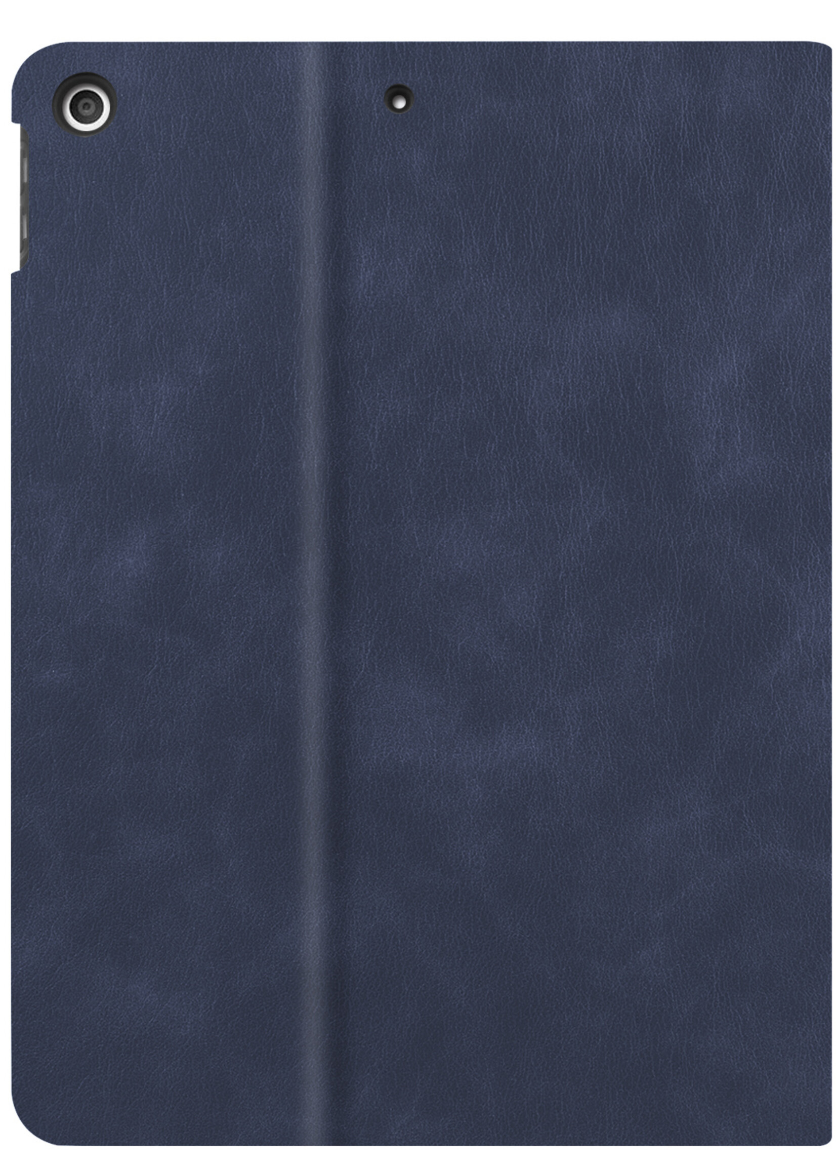 LUQ Hoes Geschikt voor iPad 10.2 2021 Hoes Luxe Hoesje Book Case Cover Met Uitsparing Geschikt voor Apple Pencil - Hoesje Geschikt voor iPad 9 Hoesje Bookcase - Donkerblauw