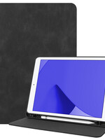 LUQ LUQ Luxe Lederen iPad 10.2 2021 Hoes - Zwart
