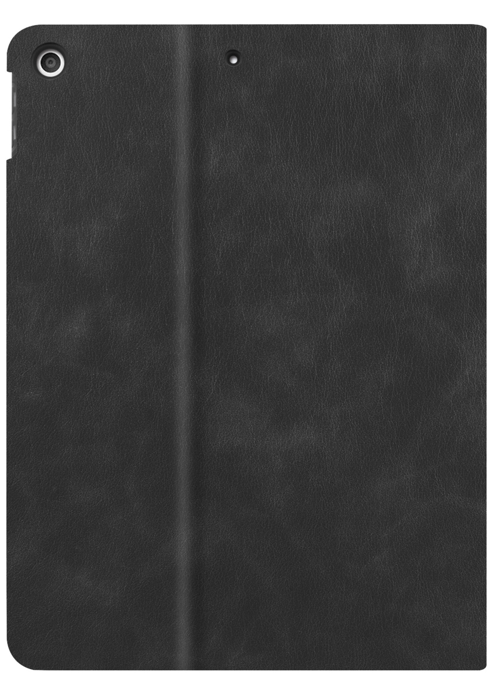 LUQ Hoes Geschikt voor iPad 10.2 2021 Hoes Luxe Hoesje Book Case Cover Met Uitsparing Geschikt voor Apple Pencil - Hoesje Geschikt voor iPad 9 Hoesje Bookcase - Zwart