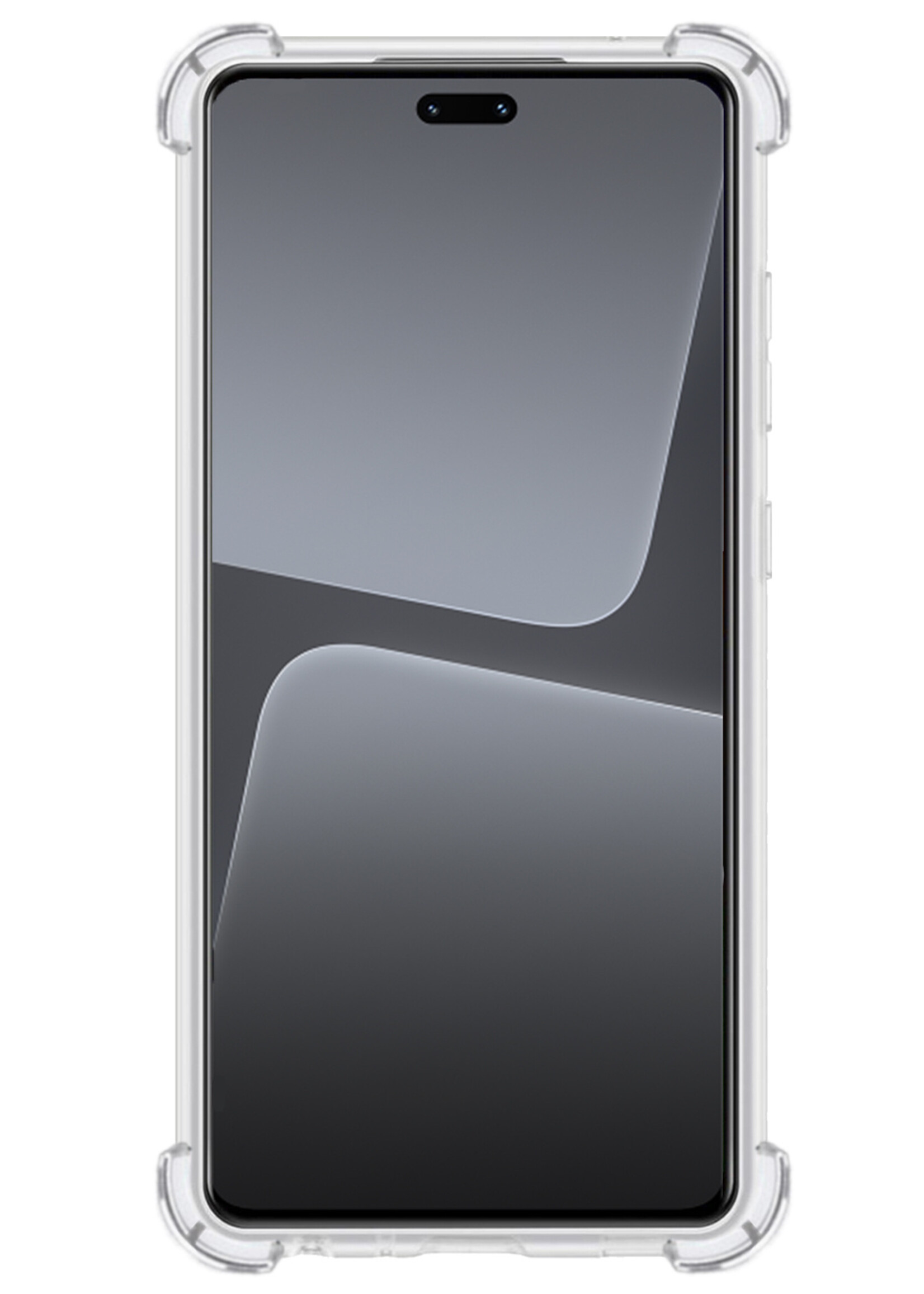 LUQ Hoesje Geschikt voor Xiaomi 13 Lite Hoesje Shockproof Case Siliconen - Hoes Geschikt voor Xiaomi 13 Lite Hoes Cover Siliconen - Transparant