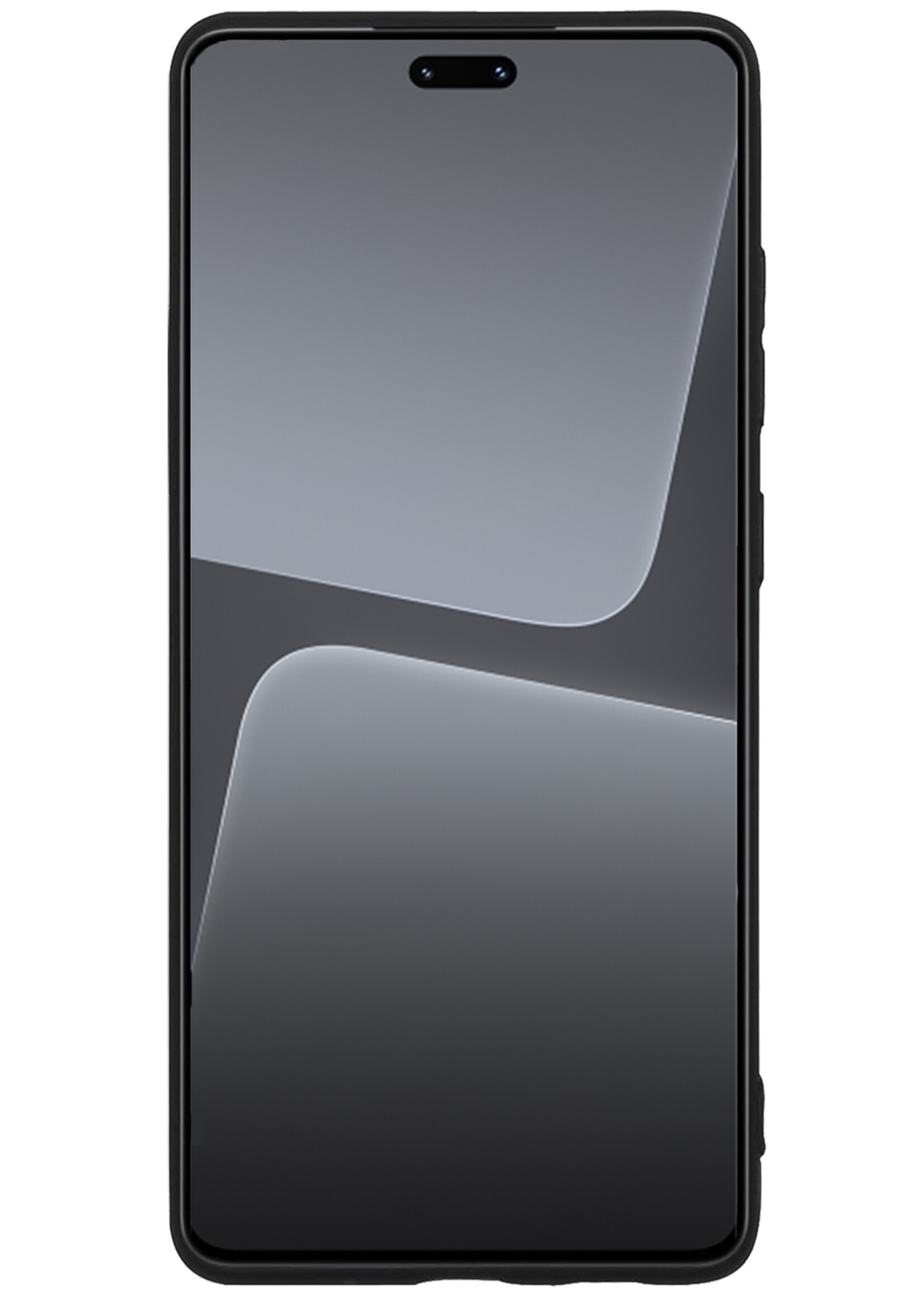 LUQ Hoesje Geschikt voor Xiaomi 13 Lite Hoesje Siliconen Case - Hoes Geschikt voor Xiaomi 13 Lite Hoes Siliconen - Zwart