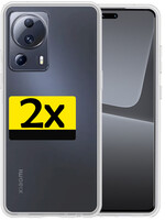 LUQ LUQ Xiaomi 13 Lite Hoesje Siliconen - Transparant - 2 PACK