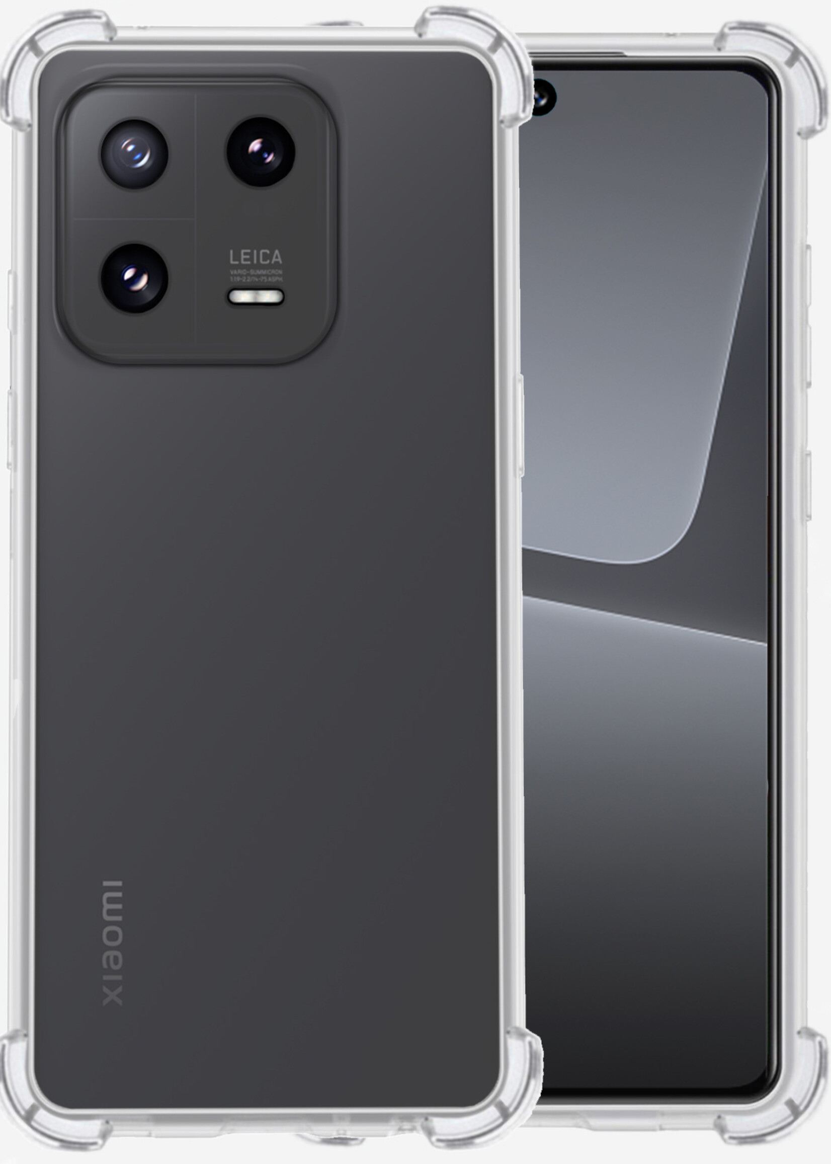 LUQ Hoesje Geschikt voor Xiaomi 13 Pro Hoesje Shockproof Case Siliconen - Hoes Geschikt voor Xiaomi 13 Pro Hoes Cover Siliconen - Transparant