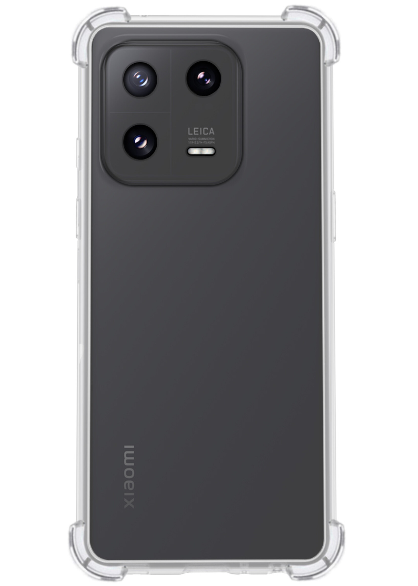 LUQ Hoesje Geschikt voor Xiaomi 13 Pro Hoesje Shockproof Case Siliconen - Hoes Geschikt voor Xiaomi 13 Pro Hoes Cover Siliconen - Transparant - 2 Stuks