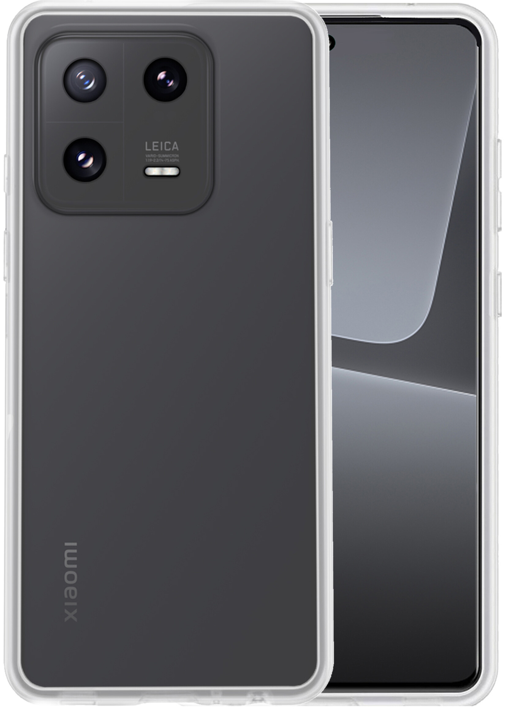 LUQ Hoesje Geschikt voor Xiaomi 13 Pro Hoesje Siliconen Case - Hoes Geschikt voor Xiaomi 13 Pro Hoes Siliconen - Transparant