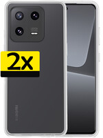 LUQ LUQ Xiaomi 13 Pro Hoesje Siliconen - Transparant - 2 PACK
