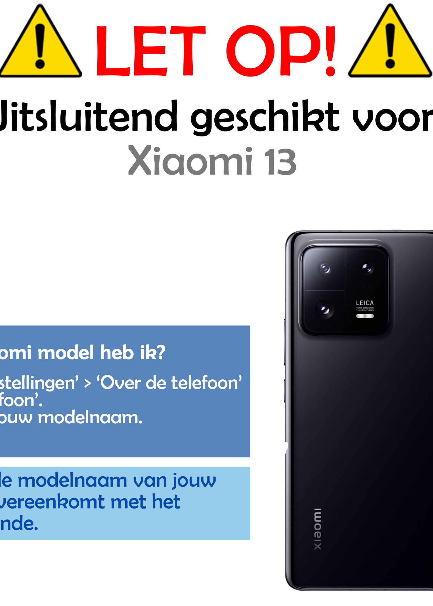 LUQ Screenprotector Geschikt voor Xiaomi 13 Screenprotector Beschermglas Gehard Glas - Screenprotector Geschikt voor Xiaomi 13 Screenprotector Glas