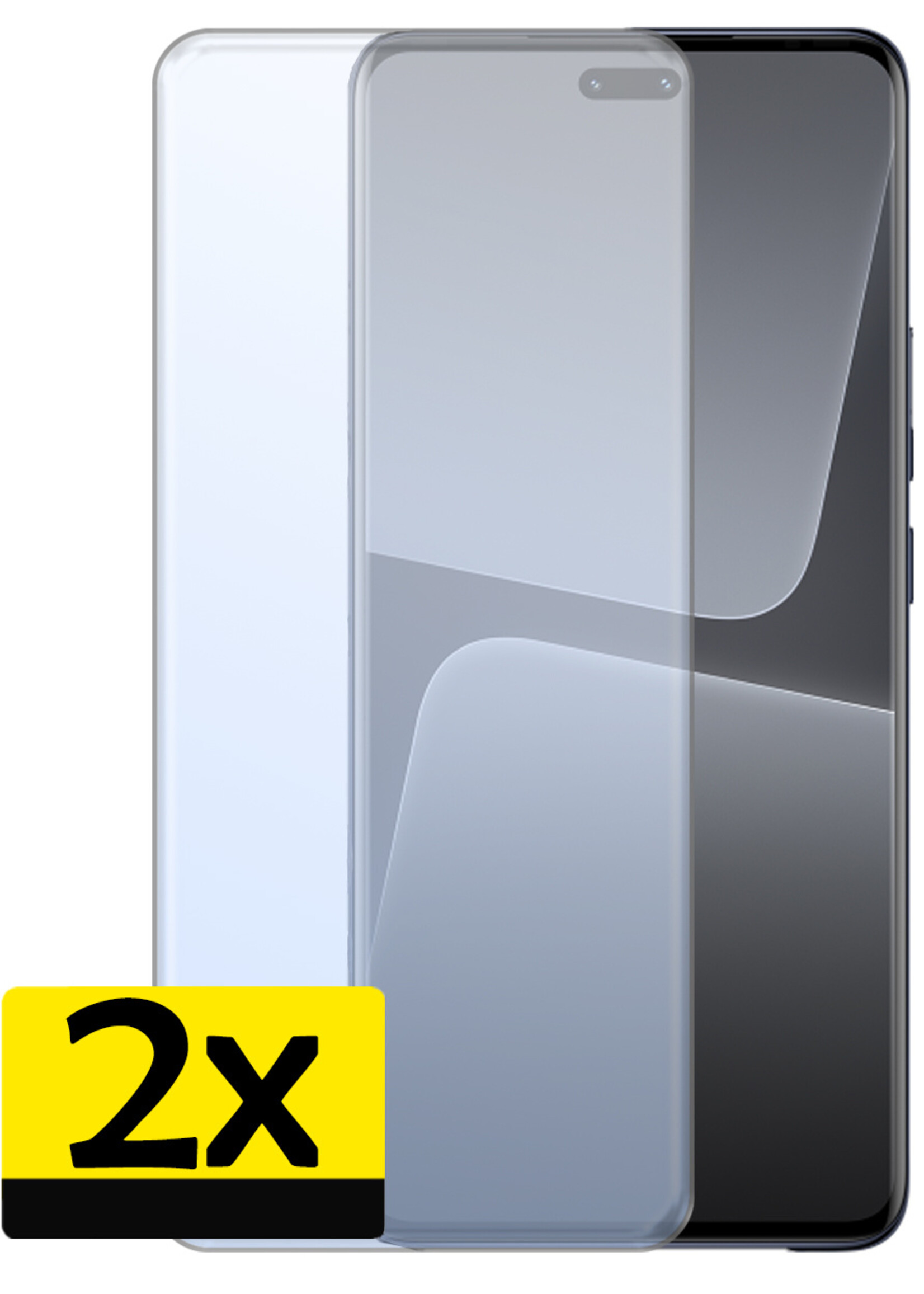 LUQ Screenprotector Geschikt voor Xiaomi 13 Lite Screenprotector Beschermglas Gehard Glas - Screenprotector Geschikt voor Xiaomi 13 Lite Screenprotector Glas - 2 Stuks