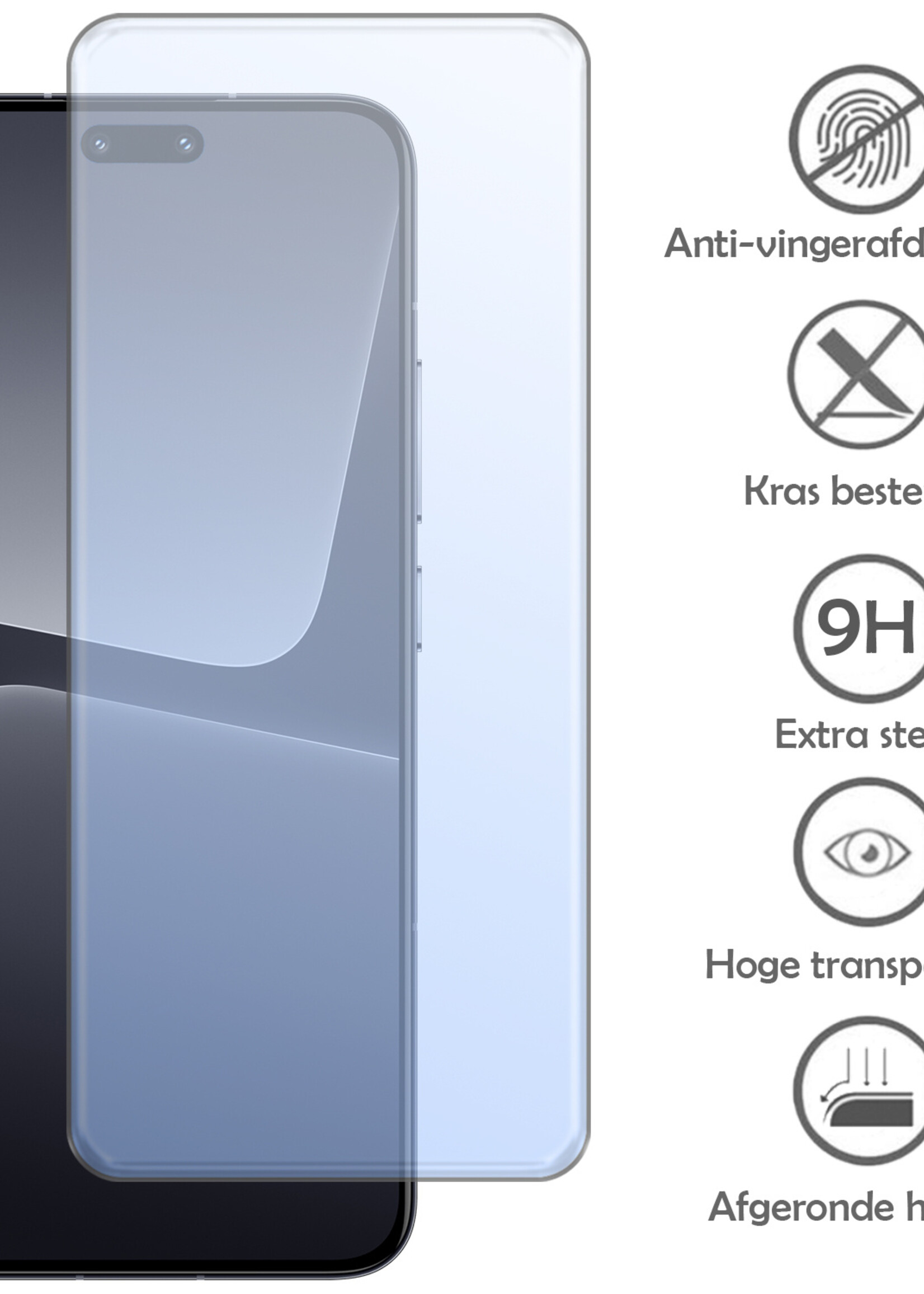 LUQ Screenprotector Geschikt voor Xiaomi 13 Lite Screenprotector Beschermglas Gehard Glas - Screenprotector Geschikt voor Xiaomi 13 Lite Screenprotector Glas - 2 Stuks