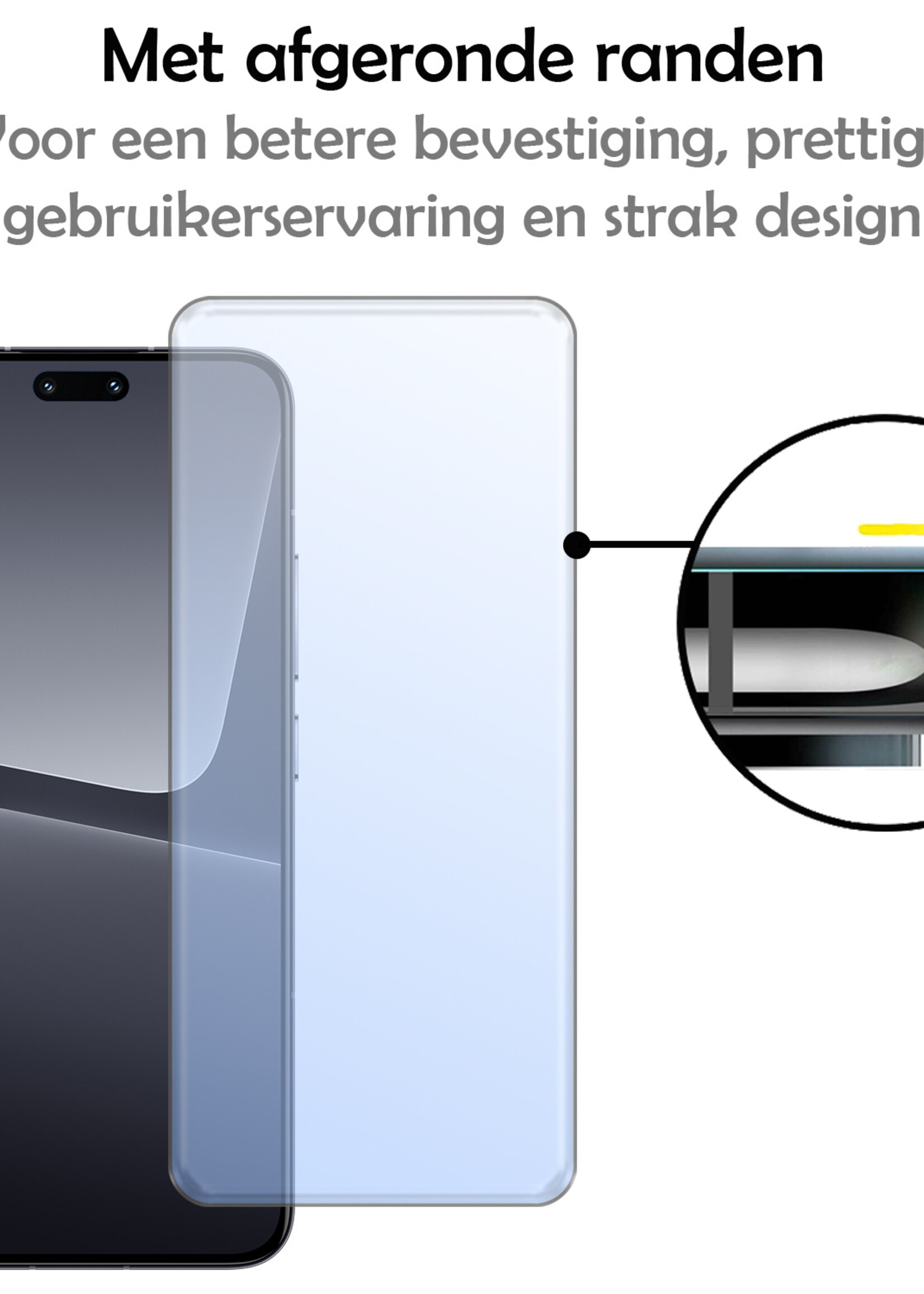 LUQ Screenprotector Geschikt voor Xiaomi 13 Lite Screenprotector Beschermglas Gehard Glas - Screenprotector Geschikt voor Xiaomi 13 Lite Screenprotector Glas - 2 Stuks