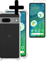 LUQ LUQ Google Pixel 7a Hoesje Shockproof Met Screenprotector