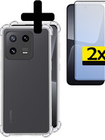 LUQ LUQ Xiaomi 13 Pro Hoesje Shockproof Met 2x Screenprotector