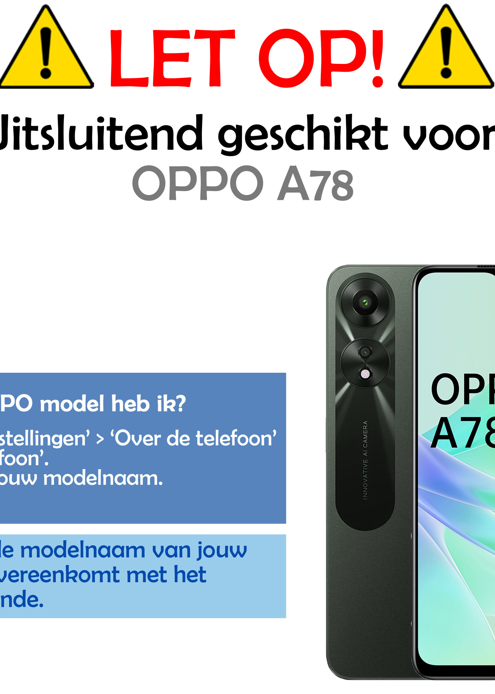 LUQ Hoesje Geschikt voor OPPO A78 5G Hoesje Siliconen Case - Hoes Geschikt voor OPPO A78 Hoes Siliconen - Transparant