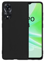 LUQ LUQ OPPO A78 Hoesje Siliconen - Zwart