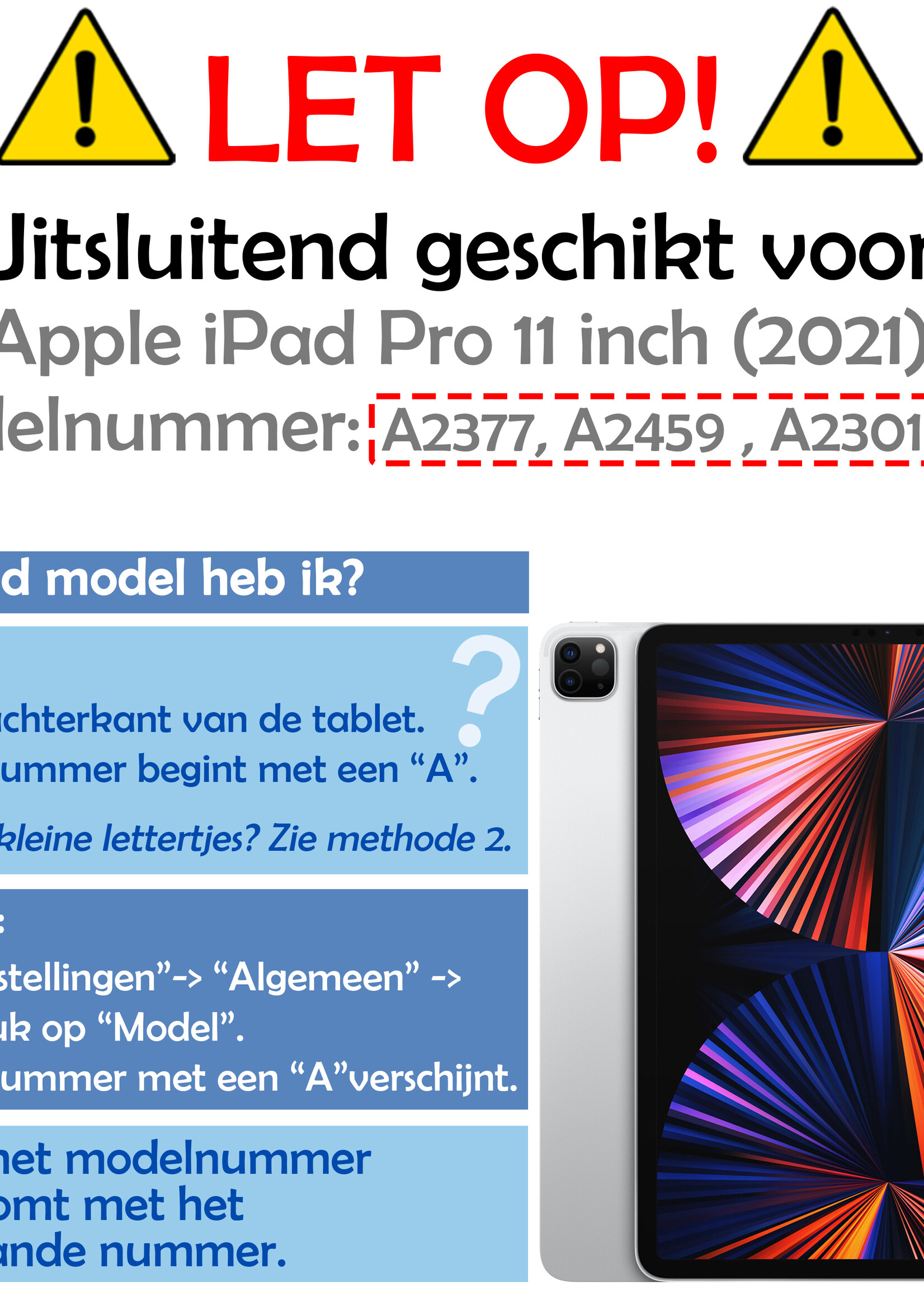 LUQ Hoes Geschikt voor iPad Pro 2021 (11 inch) Hoes Luxe Hoesje Case Met Uitsparing Geschikt voor Apple Pencil - Hoesje Geschikt voor iPad Pro 11 inch (2021) Hoes Cover - Zwart