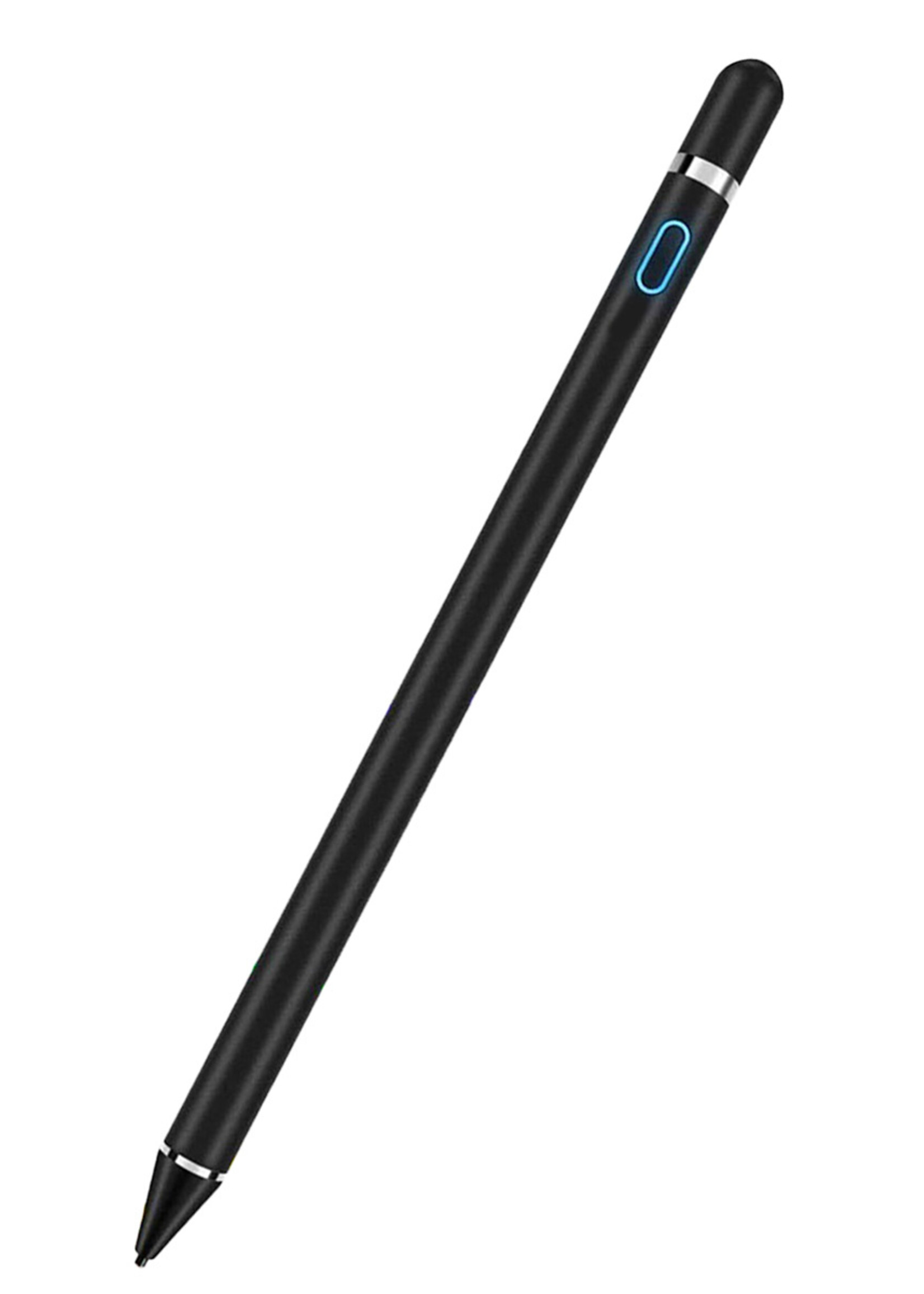 LUQ Stylus Pen Voor Smartphones En Tablets Oplaadbare Active Touch Pen Pencil Universeel - Zwart