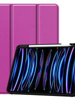 LUQ LUQ iPad Pro 11 inch (2022) Hoesje Met Apple Pencilhouder - Paars