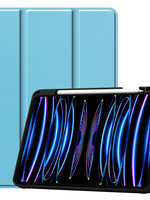 LUQ LUQ iPad Pro 11 inch (2022) Hoesje Met Apple Pencilhouder - Lichtblauw