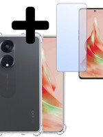 LUQ LUQ Oppo Reno 8T 4G Hoesje Shockproof Met Screenprotector