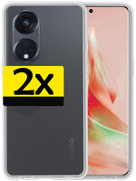 LUQ LUQ Oppo Reno 8T 4G Hoesje Siliconen - Transparant - 2 PACK