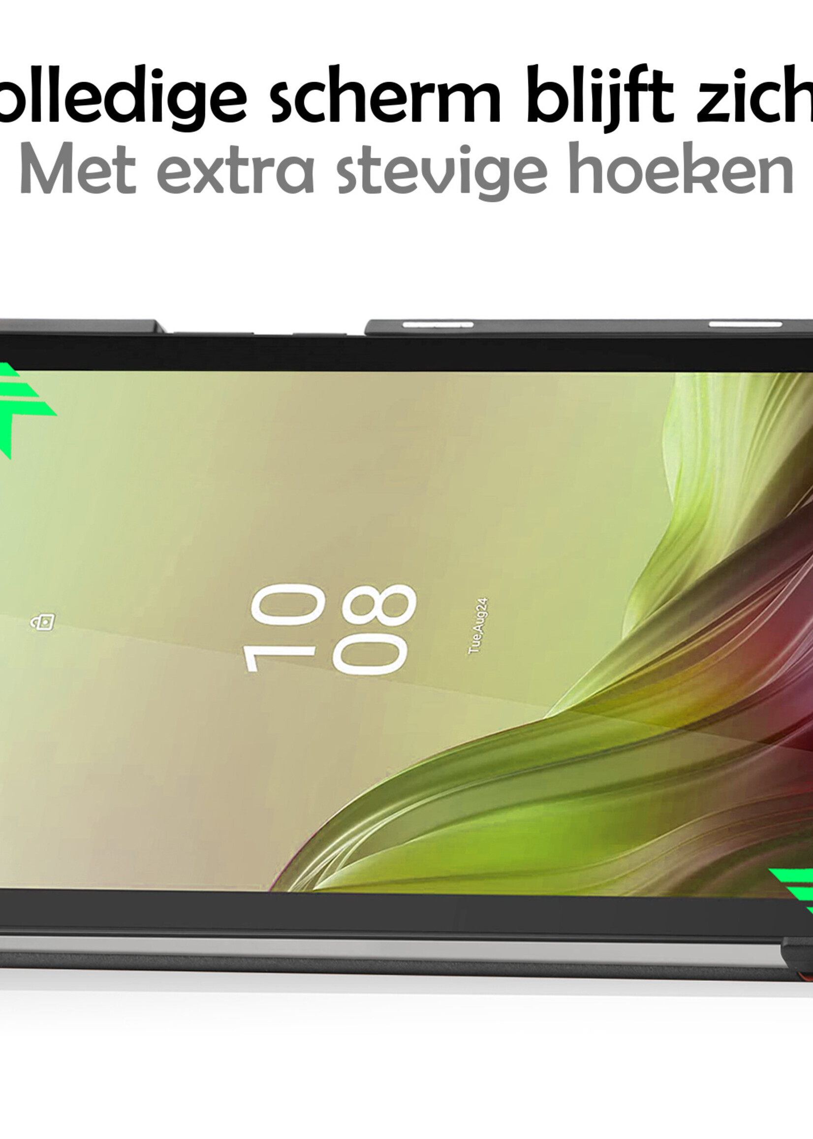 LUQ Hoes Geschikt voor Lenovo Tab M9 Hoes Luxe Hoesje Book Case - Hoesje Geschikt voor Lenovo Tab M9 Hoes Cover - Rood