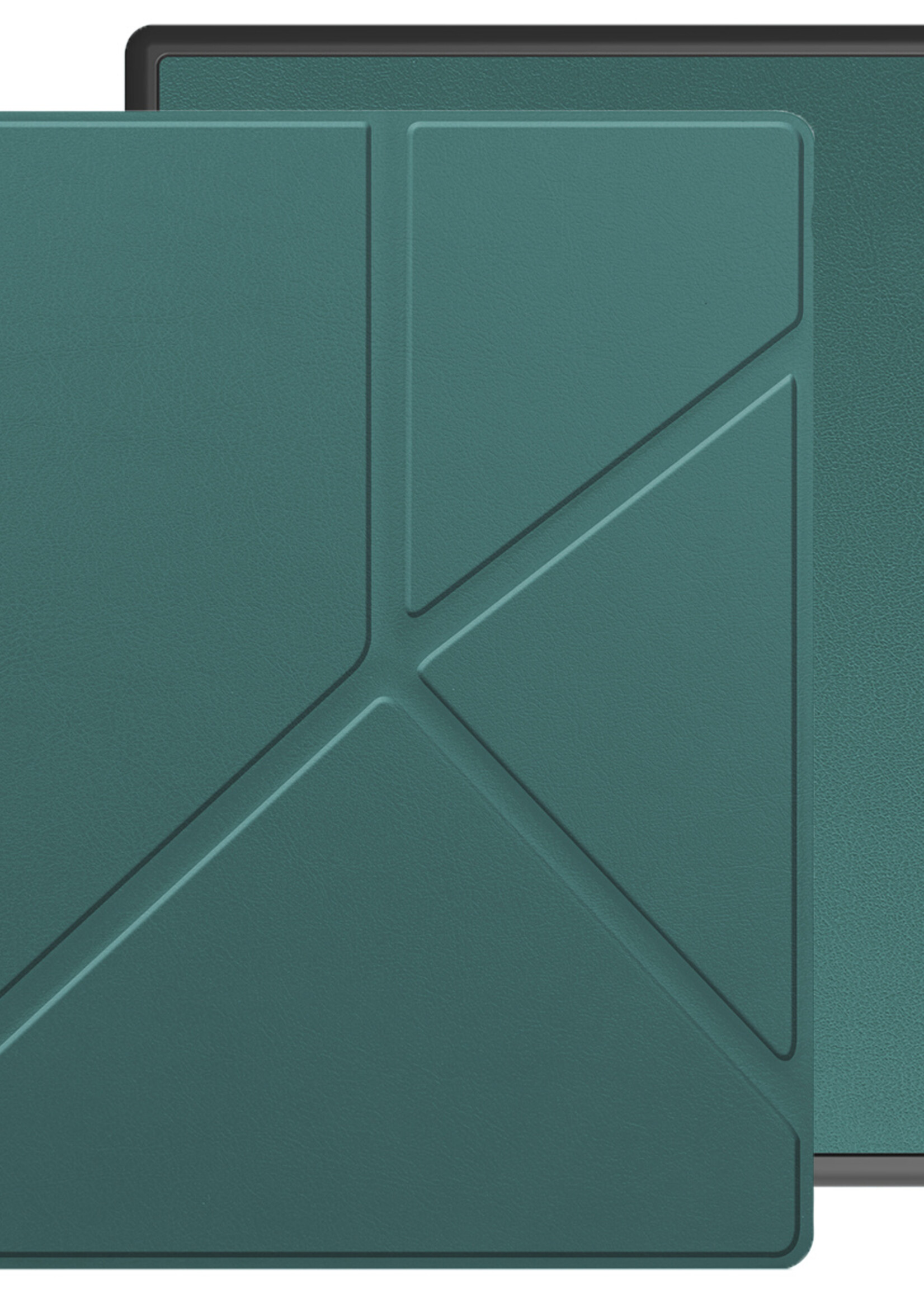 LUQ Hoesje Geschikt voor Kobo Elipsa 2E Hoes Bescherm Hoesje Case Luxe Sleep Cover - Donkergroen