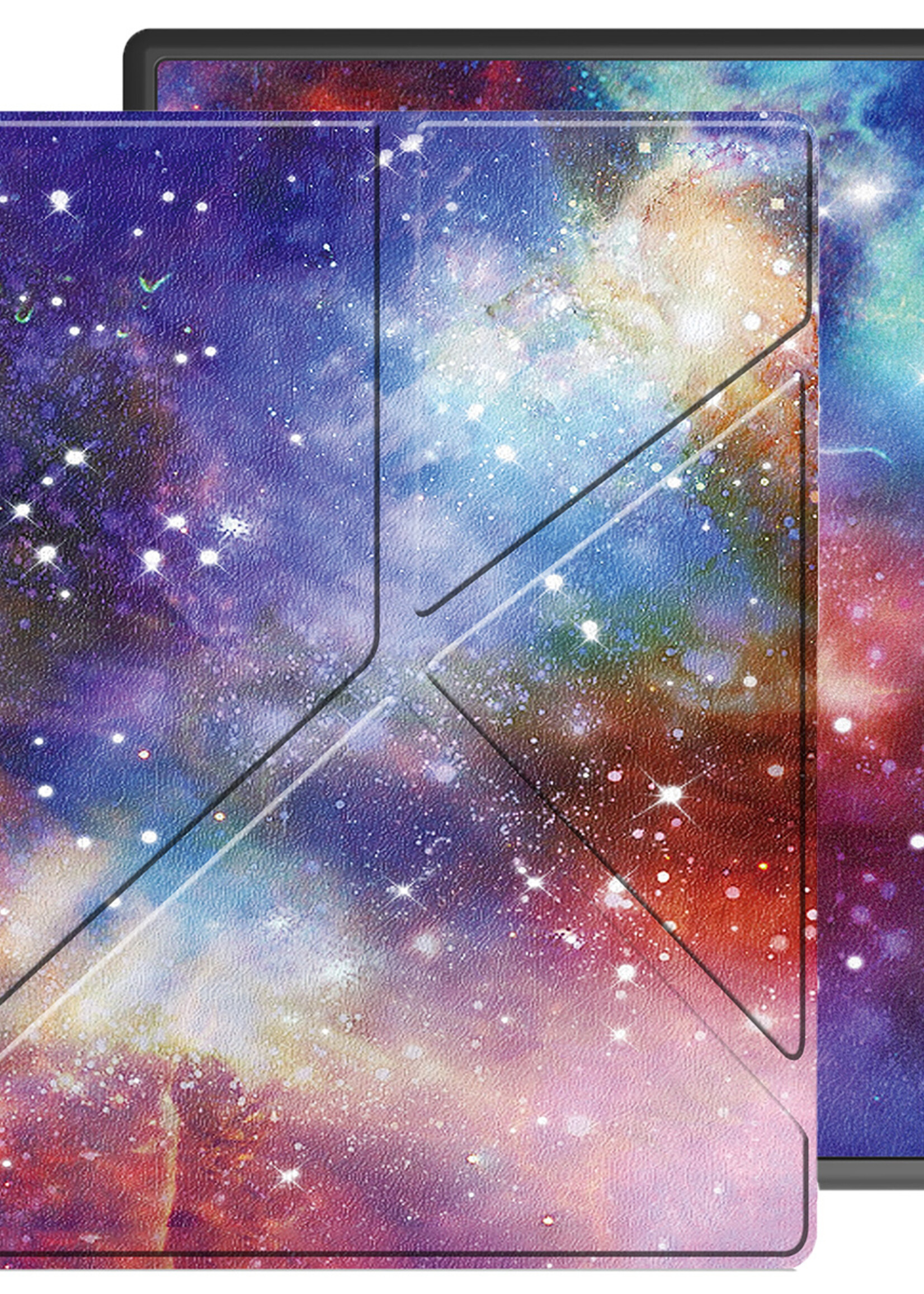 LUQ Hoesje Geschikt voor Kobo Elipsa 2E Hoes Bescherm Hoesje Case Luxe Sleep Cover - Galaxy
