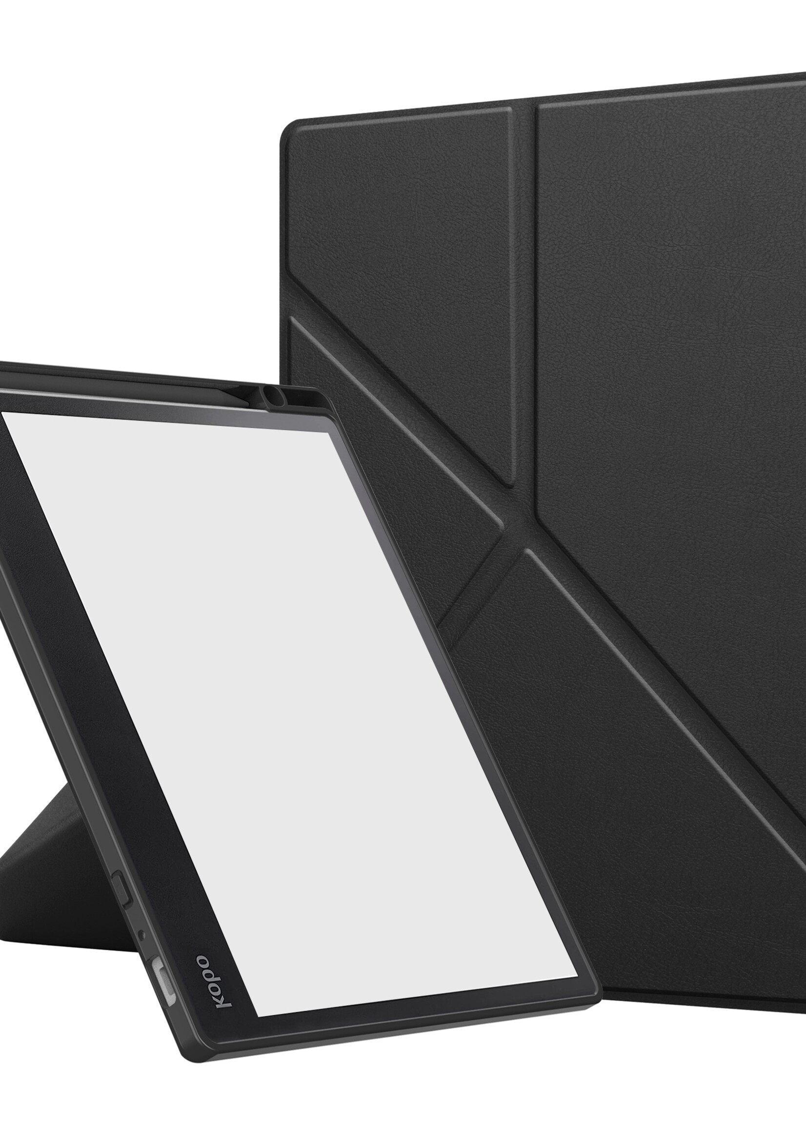 LUQ Hoesje Geschikt voor Kobo Elipsa 2E Hoes Bescherm Hoesje Case Luxe Sleep Cover - Zwart