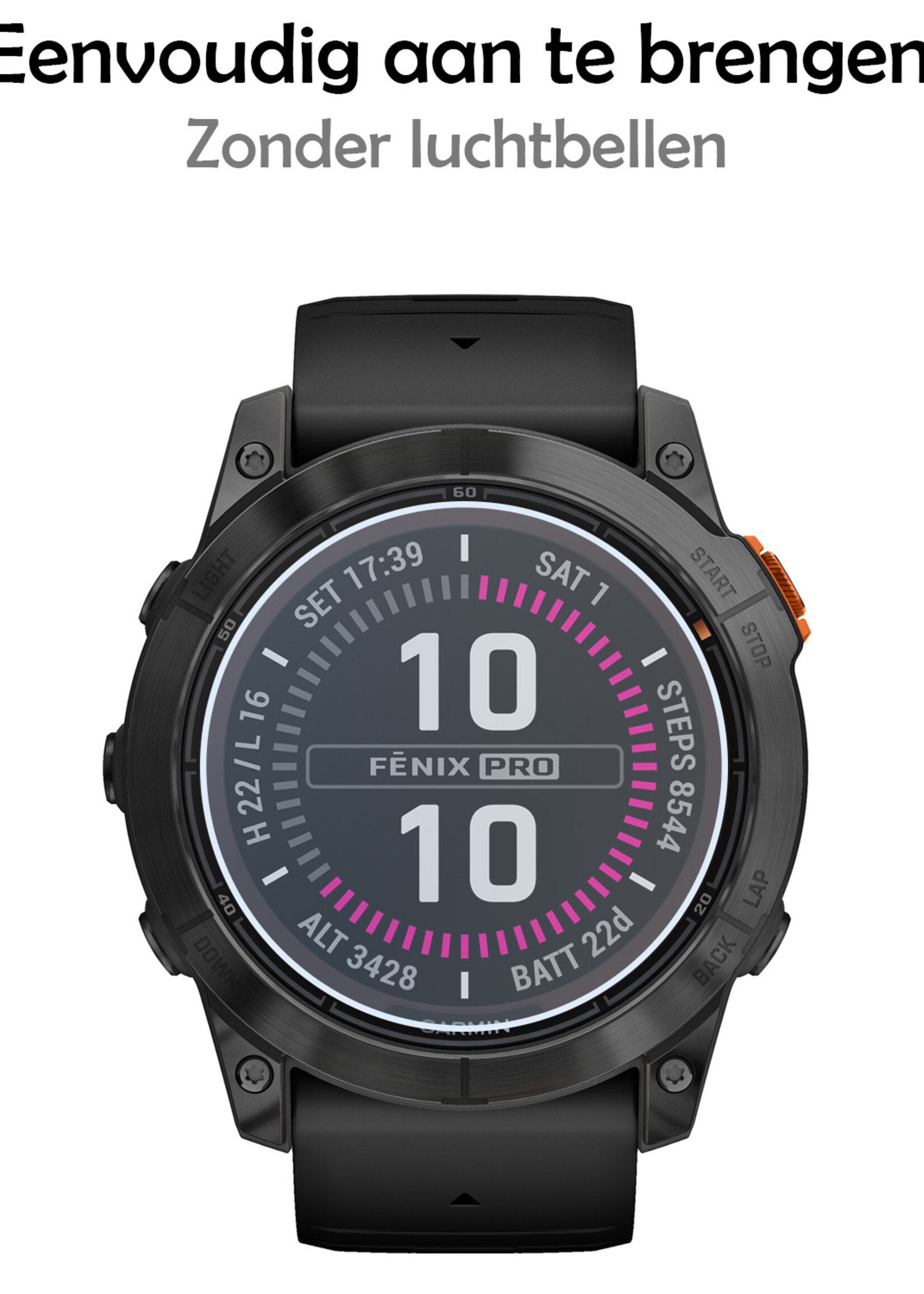 LUQ Screenprotector Geschikt voor Garmin Fenix 7X Pro Screenprotector Bescherm Glas Screen Protector - Screenprotector Geschikt voor Garmin Fenix 7X Pro Gehard Glas