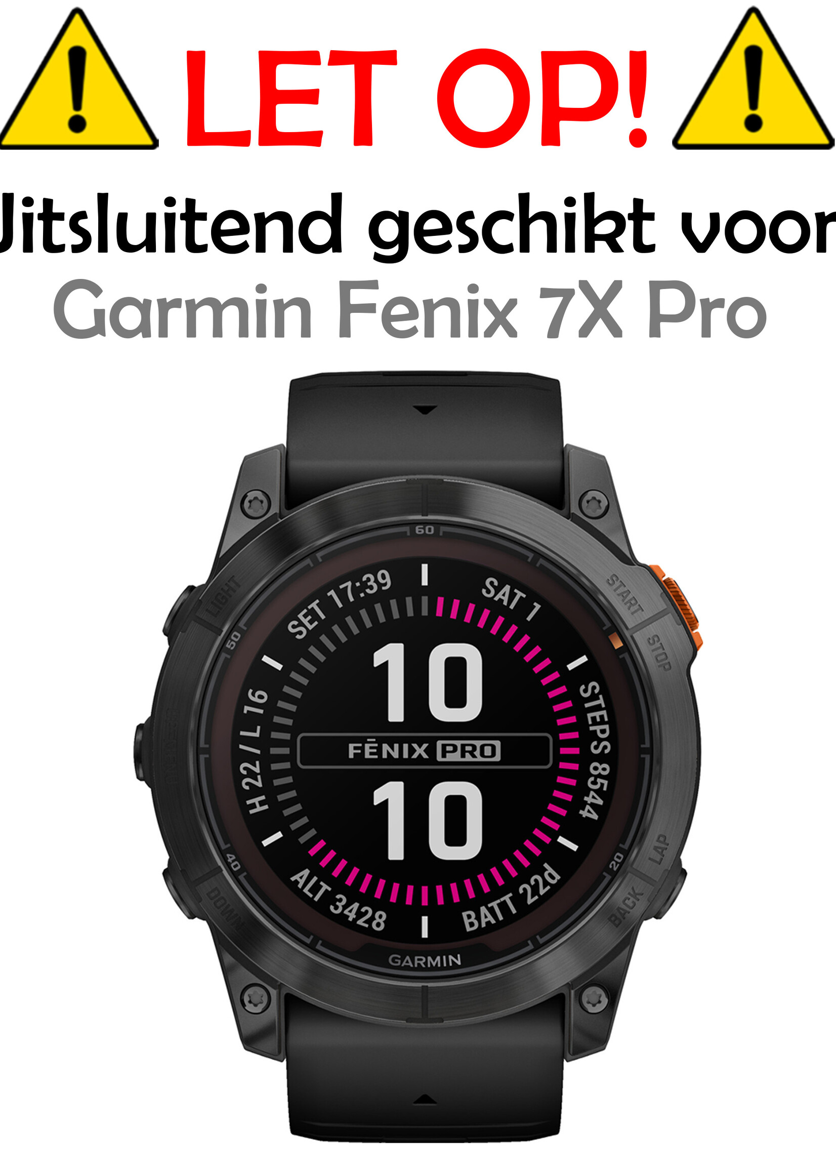LUQ Screenprotector Geschikt voor Garmin Fenix 7X Pro Screenprotector Bescherm Glas Screen Protector - Screenprotector Geschikt voor Garmin Fenix 7X Pro Gehard Glas