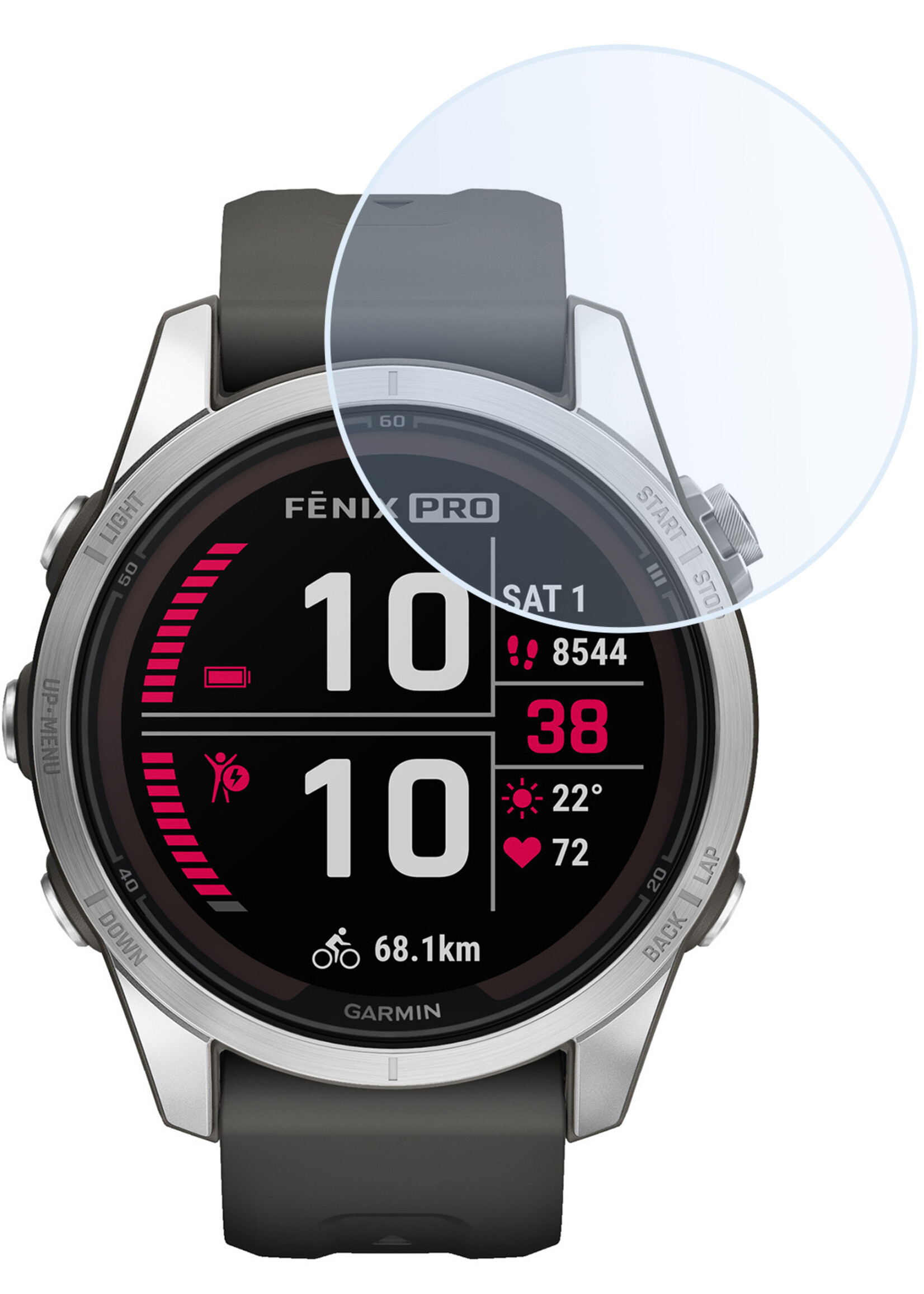 LUQ Screenprotector Geschikt voor Garmin Fenix 7S Pro Screenprotector Bescherm Glas Screen Protector - Screenprotector Geschikt voor Garmin Fenix 7S Pro Gehard Glas