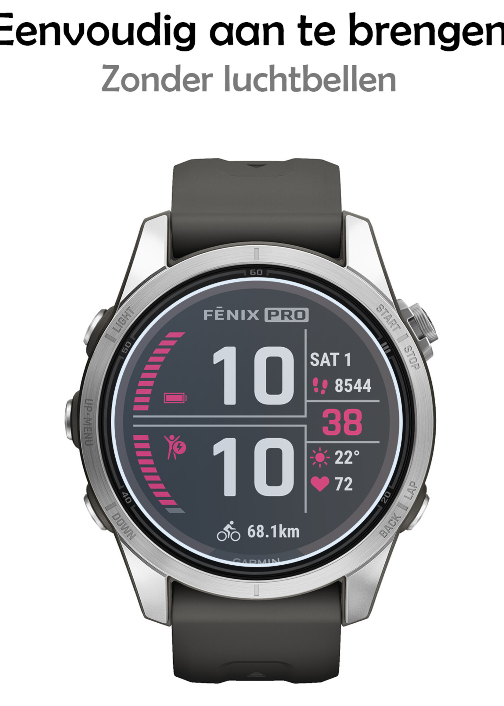 LUQ Screenprotector Geschikt voor Garmin Fenix 7S Pro Screenprotector Bescherm Glas Screen Protector - Screenprotector Geschikt voor Garmin Fenix 7S Pro Gehard Glas