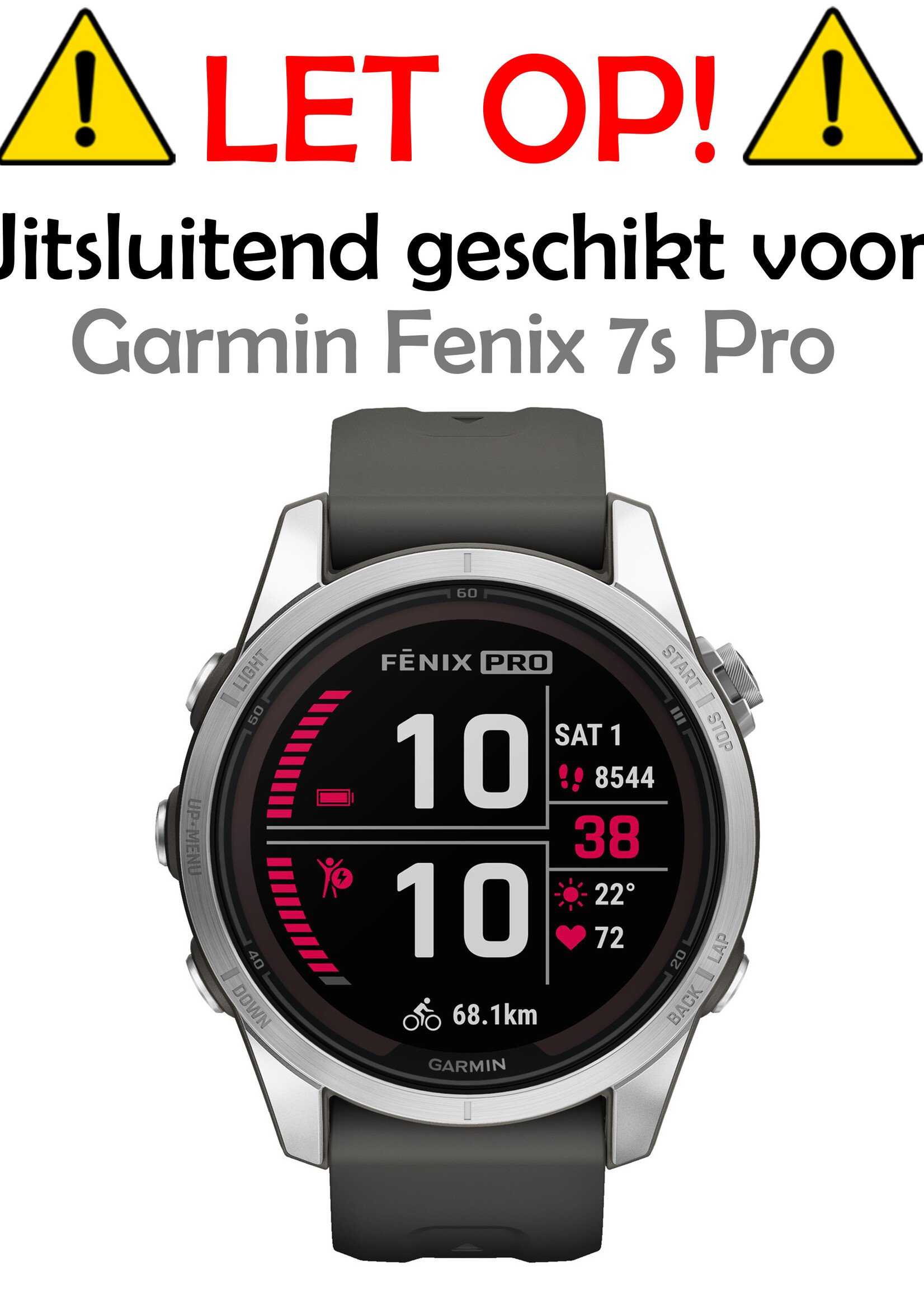 LUQ Screenprotector Geschikt voor Garmin Fenix 7S Pro Screenprotector Bescherm Glas Screen Protector - Screenprotector Geschikt voor Garmin Fenix 7S Pro Gehard Glas