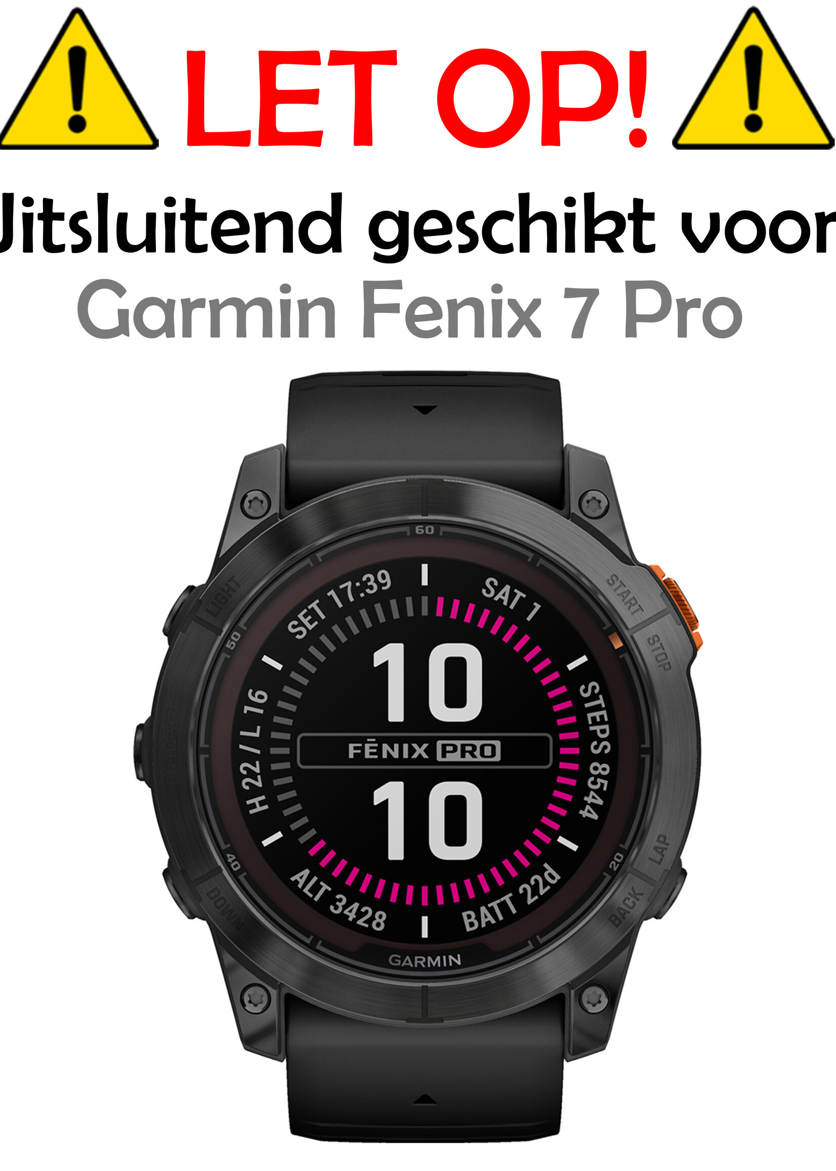 LUQ Screenprotector Geschikt voor Garmin Fenix 7 Pro Screenprotector Bescherm Glas Screen Protector - Screenprotector Geschikt voor Garmin Fenix 7 Pro Gehard Glas