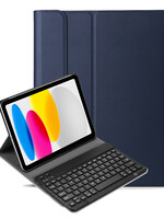 LUQ LUQ iPad 2022 Toetsenbordhoes - Donkerblauw